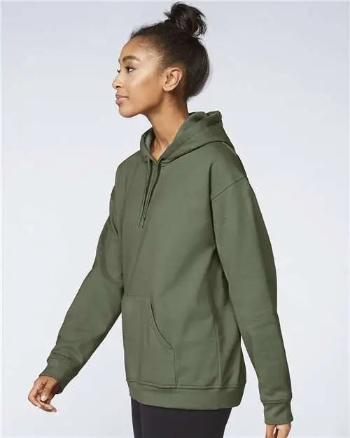 Gildan Sf500 Softstyle® Midweight Hooded Sweatshirt - Military Green