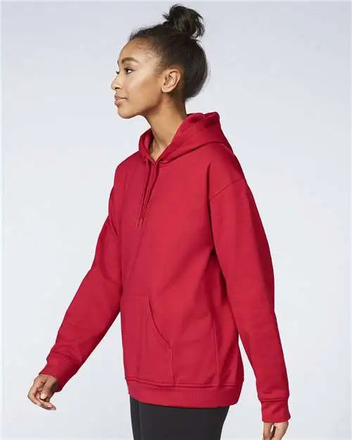 Gildan Sf500 Softstyle® Midweight Hooded Sweatshirt - Red