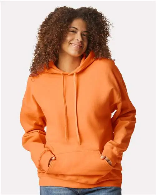 Gildan Sf500 Softstyle® Midweight Hooded Sweatshirt - Tangerine