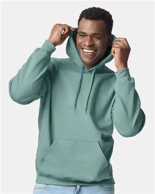 Gildan Sf500 Softstyleâ Midweight Hooded Sweatshirt - Aquatic