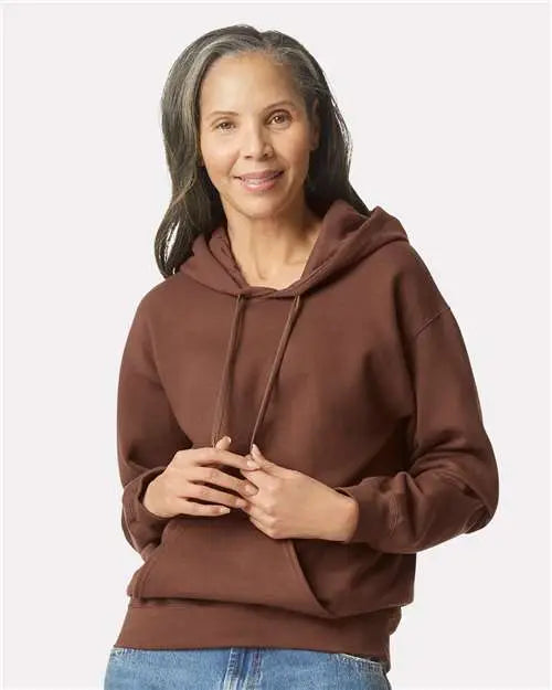 Gildan Sf500 Softstyleâ Midweight Hooded Sweatshirt - Cocoa