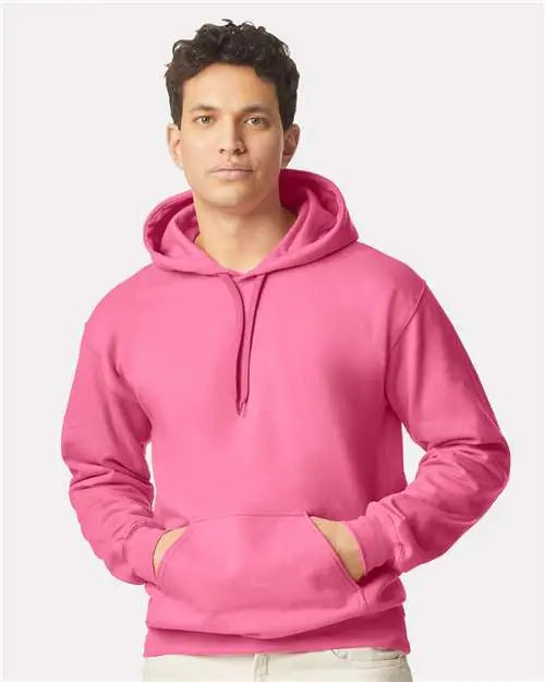 Gildan Sf500 Softstyleâ Midweight Hooded Sweatshirt - Pink Lemonade