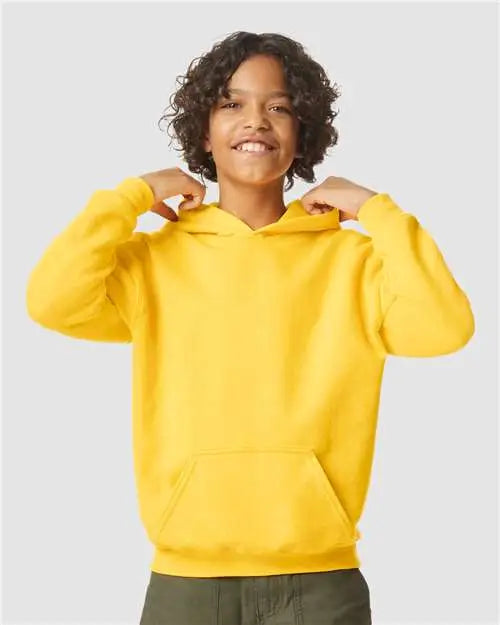 Gildan Sf500b Softstyle® Youth Midweight Hooded Sweatshirt - Daisy