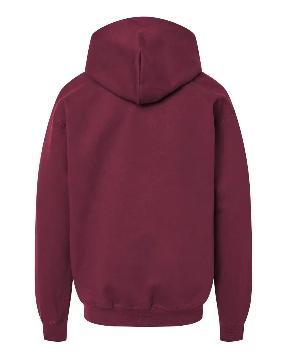 Gildan Sf500b Softstyle® Youth Midweight Hooded Sweatshirt - Maroon - Xs