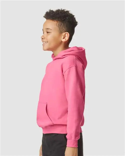 Gildan Sf500b Softstyle® Youth Midweight Hooded Sweatshirt - Pink Lemonade