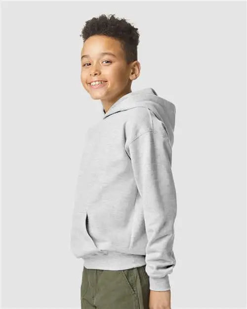 Gildan Sf500b Softstyle® Youth Midweight Hooded Sweatshirt - Sport Grey