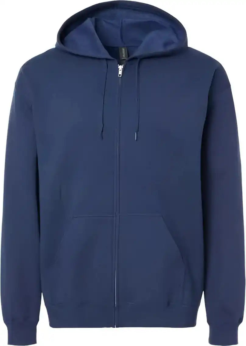 Gildan Sf600 Softstyle Full Zip Hooded Sweatshirt Navy