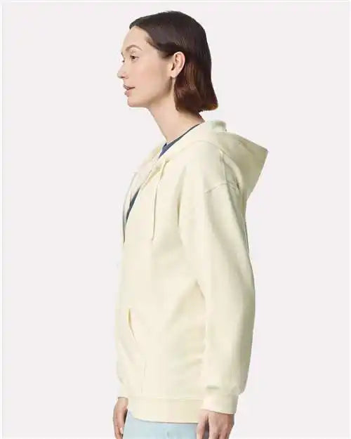 Gildan Sf600 Softstyle® Full-zip Hooded Sweatshirt - off White