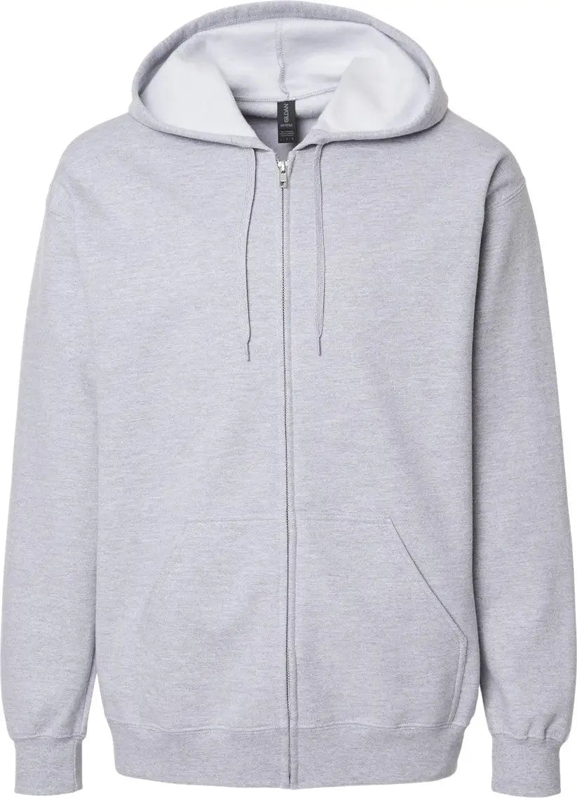 Gildan Sf600 Softstyle® Full-zip Hooded Sweatshirt - Sport Grey - Gray / s