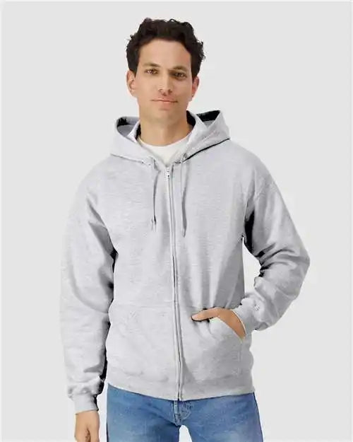 Gildan Sf600 Softstyle® Full-zip Hooded Sweatshirt - Sport Grey