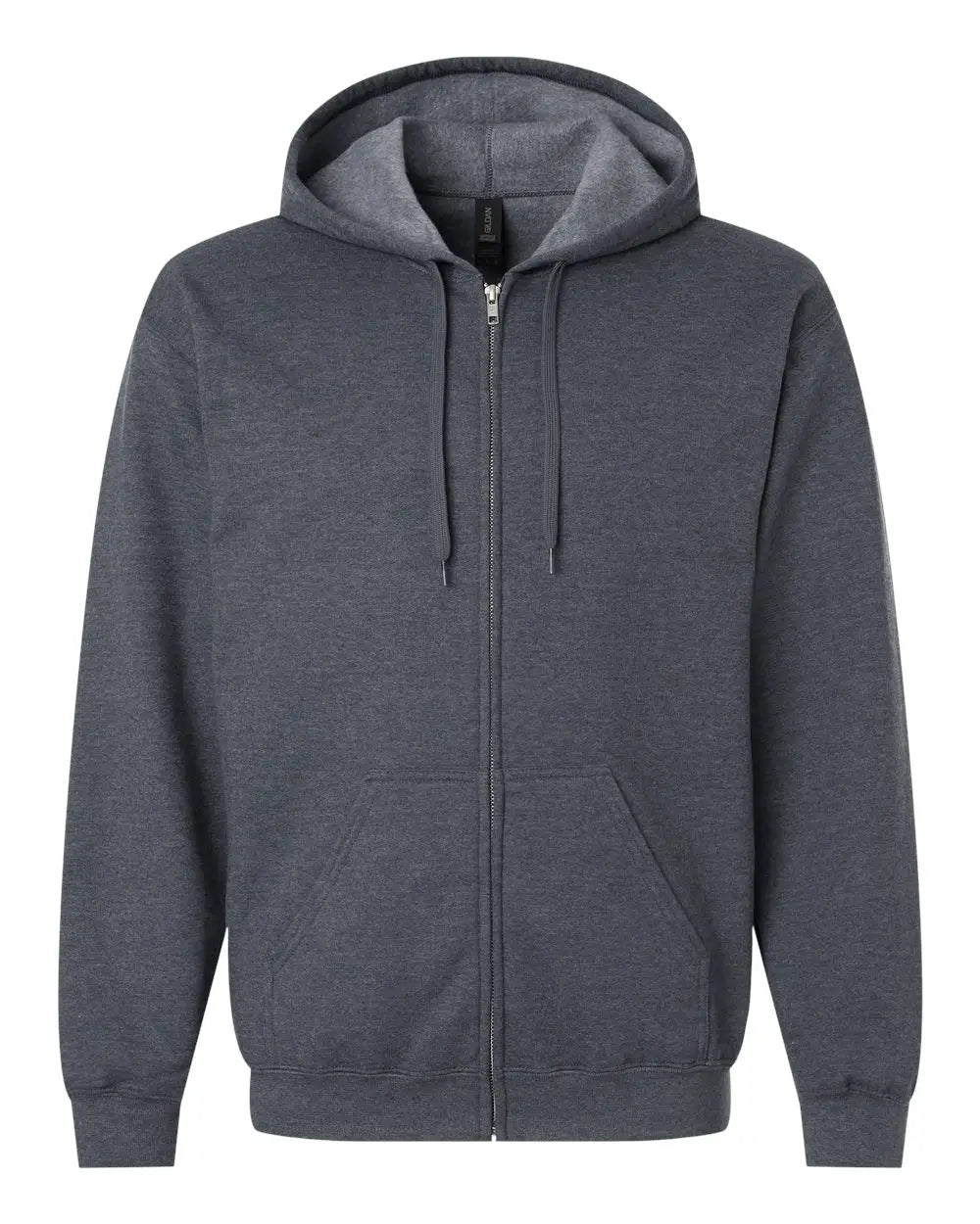 Gildan Sf600 Softstyleâ Full-zip Hooded Sweatshirt - Dark Heather