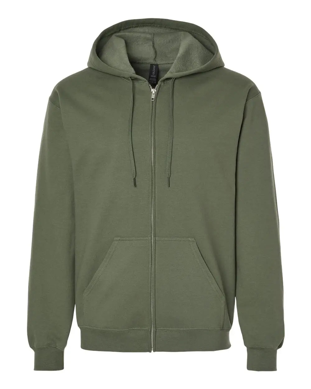 Gildan Sf600 Softstyleâ Full-zip Hooded Sweatshirt - Military Green