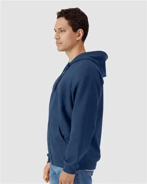 Gildan Sf600 Softstyleâ Full-zip Hooded Sweatshirt - Navy