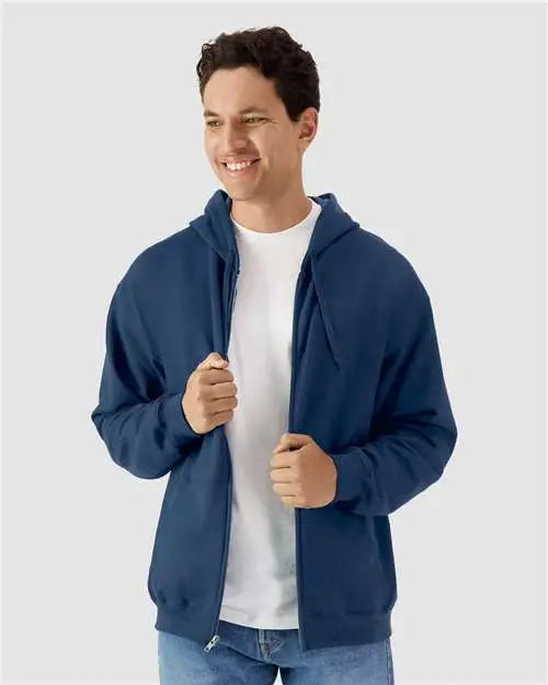 Gildan Sf600 Softstyleâ Full-zip Hooded Sweatshirt - Navy