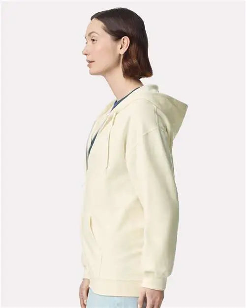 Gildan Sf600 Softstyleâ Full-zip Hooded Sweatshirt - off White