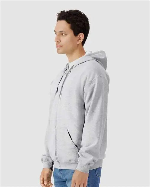 Gildan Sf600 Softstyleâ Full-zip Hooded Sweatshirt - Sport Grey