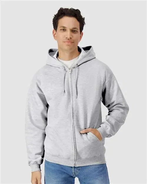 Gildan Sf600 Softstyleâ Full-zip Hooded Sweatshirt - Sport Grey
