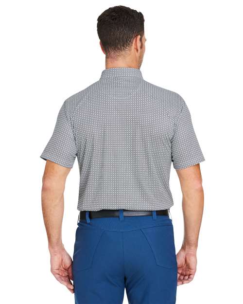 Glacier/ Black Tanner Printed Polo - SW2200