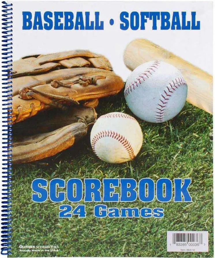 Glover’s Baseball Softball Scorebooks (24 Games) - 1 Ea