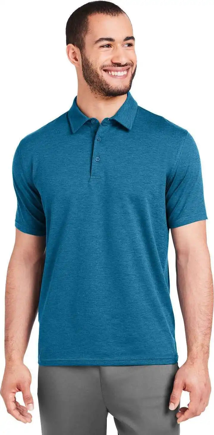Glyder Mdp1799 Men’s Marbled Fairway Polo - Moroccan Blue