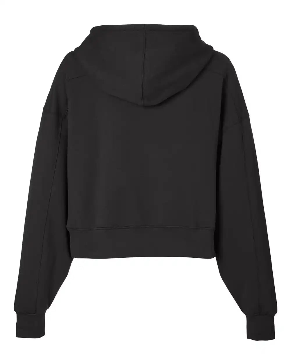 Glyder Pdp1725 Women’s Vintage Oversized Cropped Hooded Sweatshirt - Black - Xs