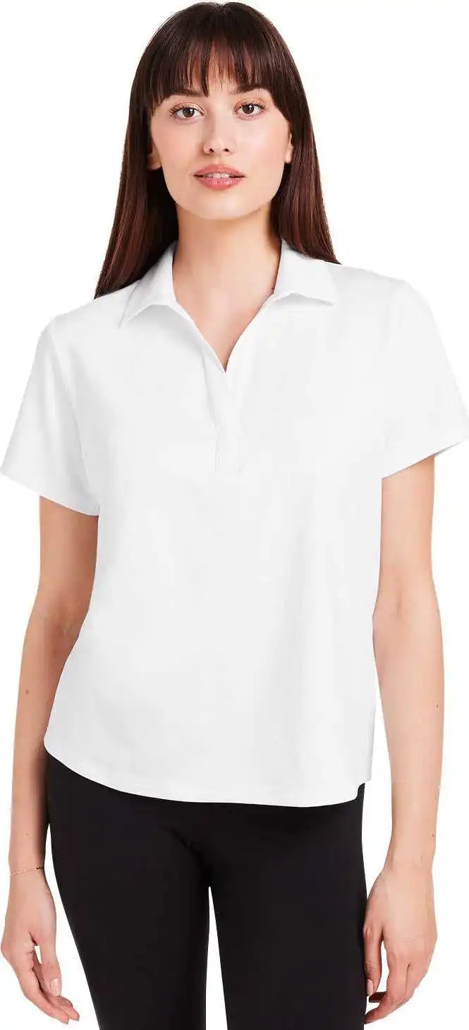 Glyder Pdp7058 Ladies’ Marbled Fairway Polo - White