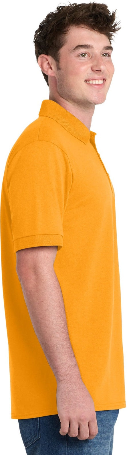 Gold Port & Co Core Blend Jersey Knit Polo. KP55