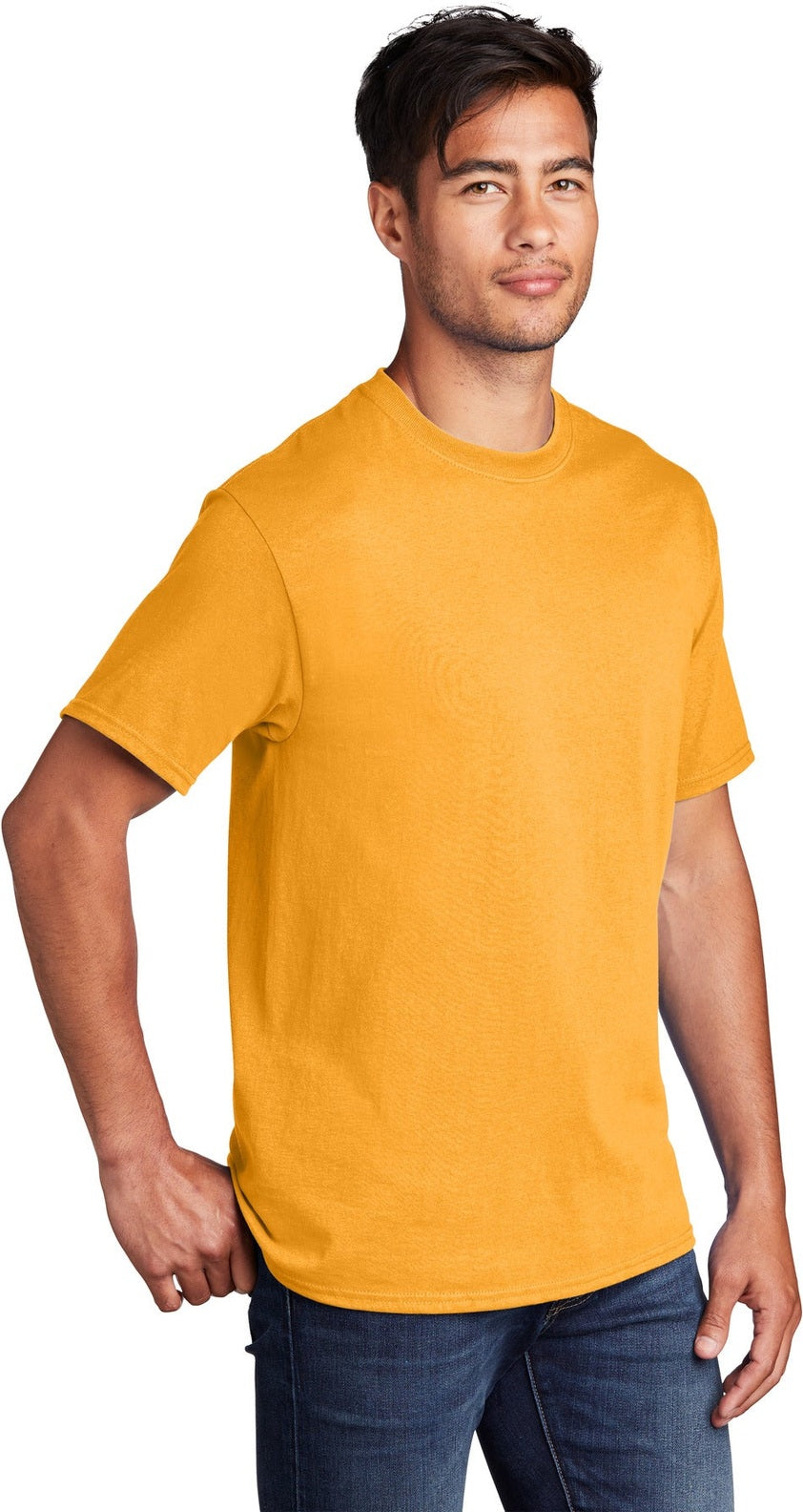 Gold Port & Co Core Cotton Tee. PC54