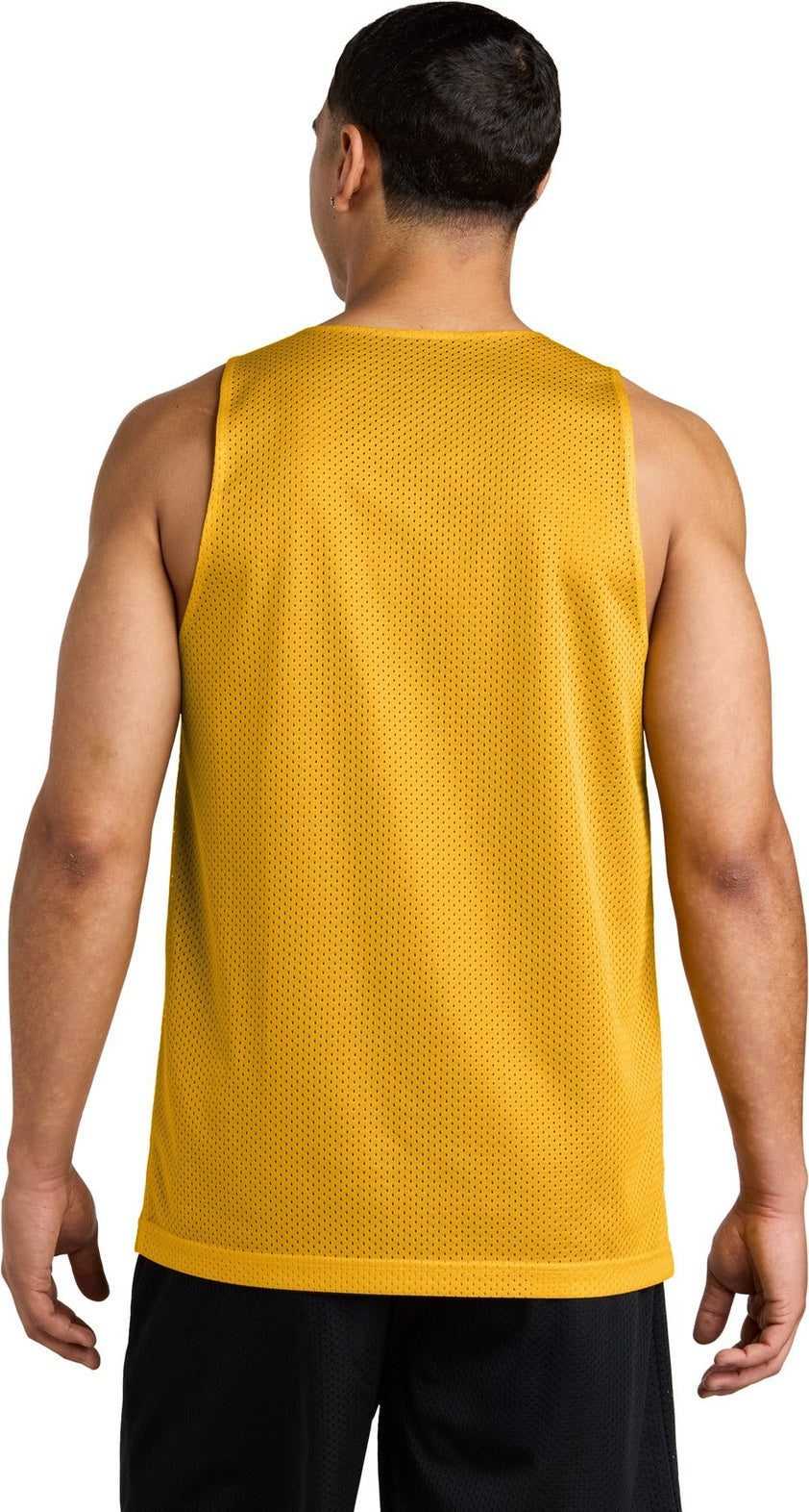 Gold/Black Sport-Tek PosiCharge Reversible Mesh Tank ST5000