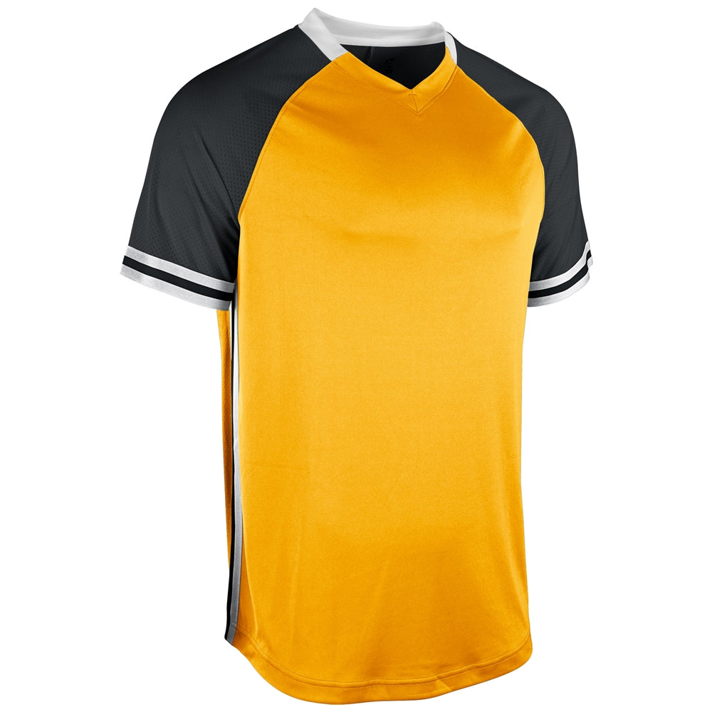 GOLD,BLACK,WHITE Show V-Neck Jersey