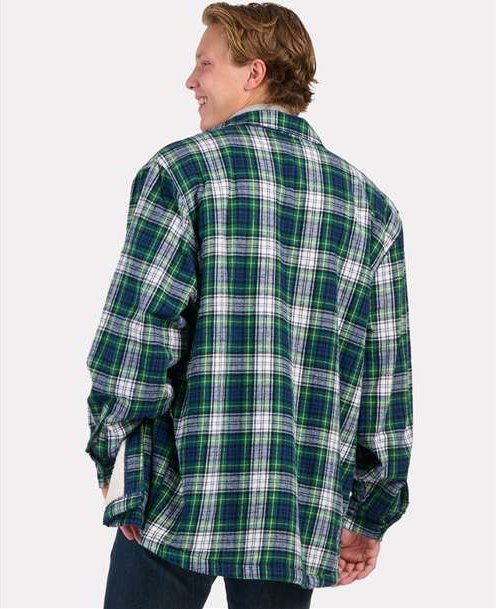 Gordon Holiday Plaid Flannel Sherpa Workshirt - BM7601