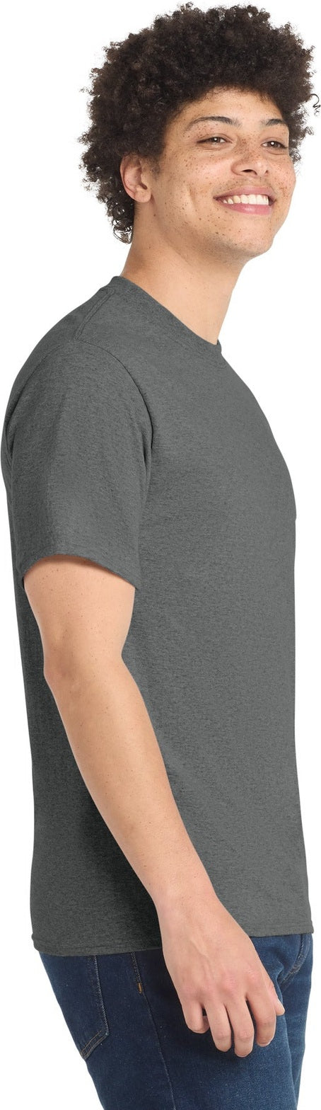 GphHeather Port & Co Core Blend Tee. PC55