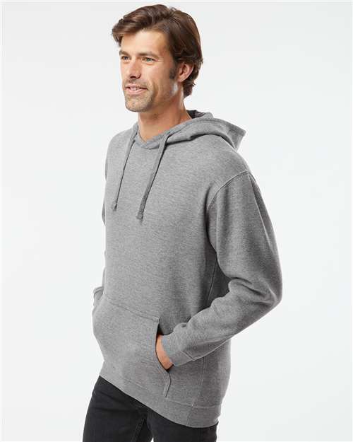 Granite Heather Elevated Fleece Basic Hoodie - 6926
