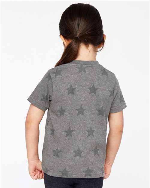 Granite Heather Star Toddler Star Print Tee - 3029