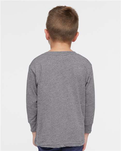 Granite Heather Toddler Fine Jersey Long Sleeve Tee - 3302