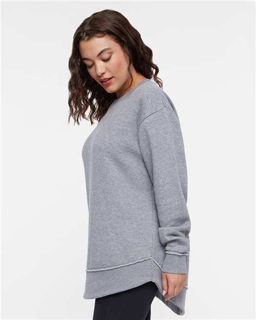 Granite Heather Women&#39;s Weekend Fleece Crewneck Sweatshirt - 3525