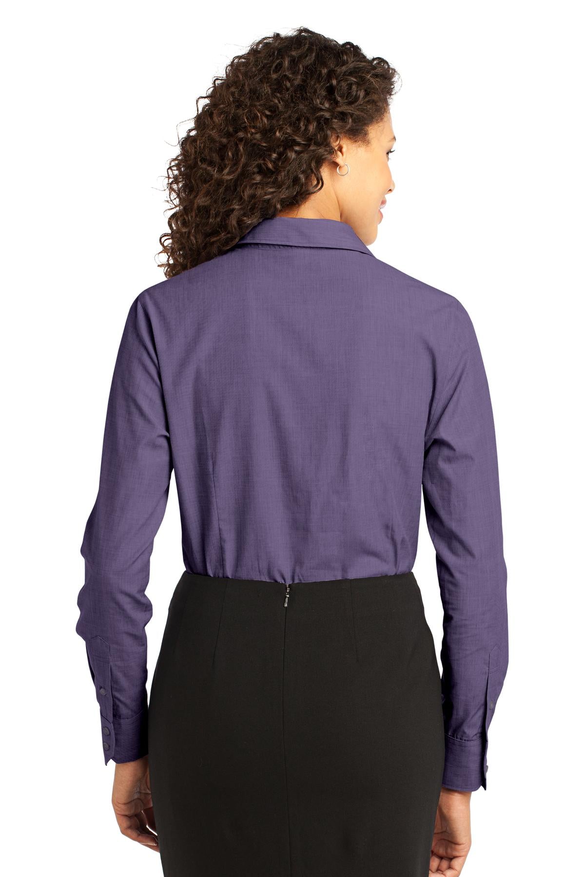 Grape Harvest Port Authority Women's Crosshatch Easy Care Shirt. L640