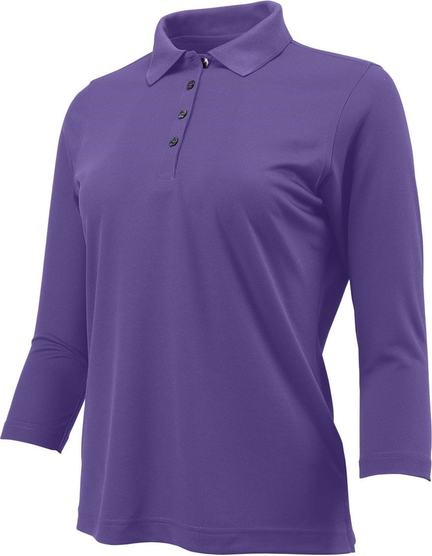 Grape Women's Lady Palm Three-Quarter Sleeve Polo - 120