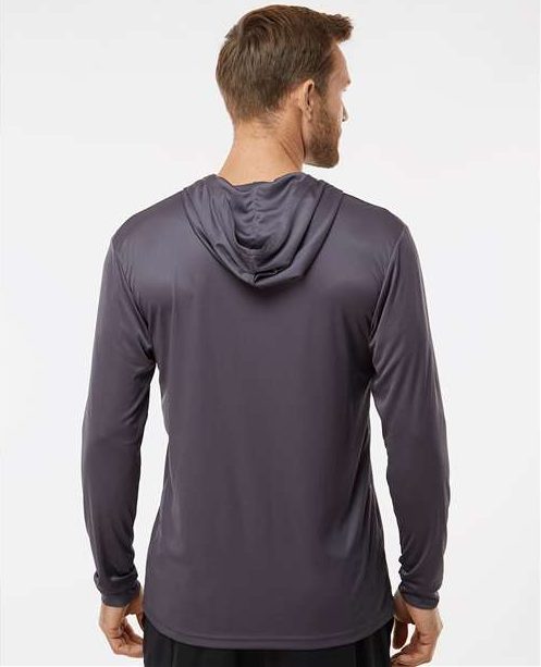 Graphite Bahama Performance Hooded Long Sleeve T-Shirt - 220