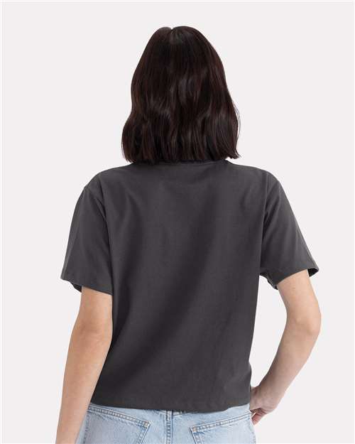 Graphite Black Women&#39;s Heavyweight Boxy T-Shirt - 7610