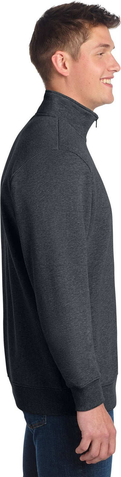 Graphite Hthr Sport-Tek Tall 1/4-Zip Sweatshirt. TST253