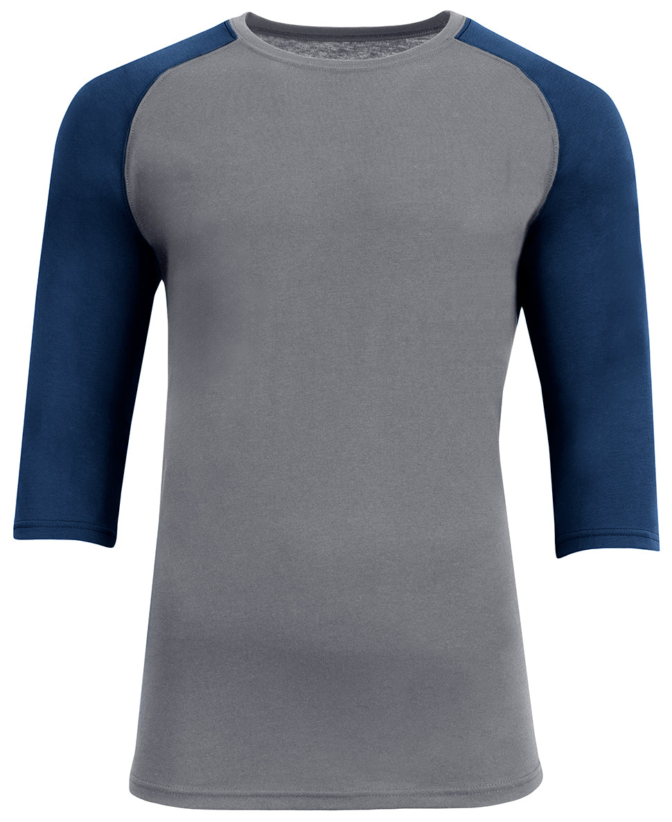 GRAPHITE NAVY A4 Softek 3/4 Sleeve Raglan