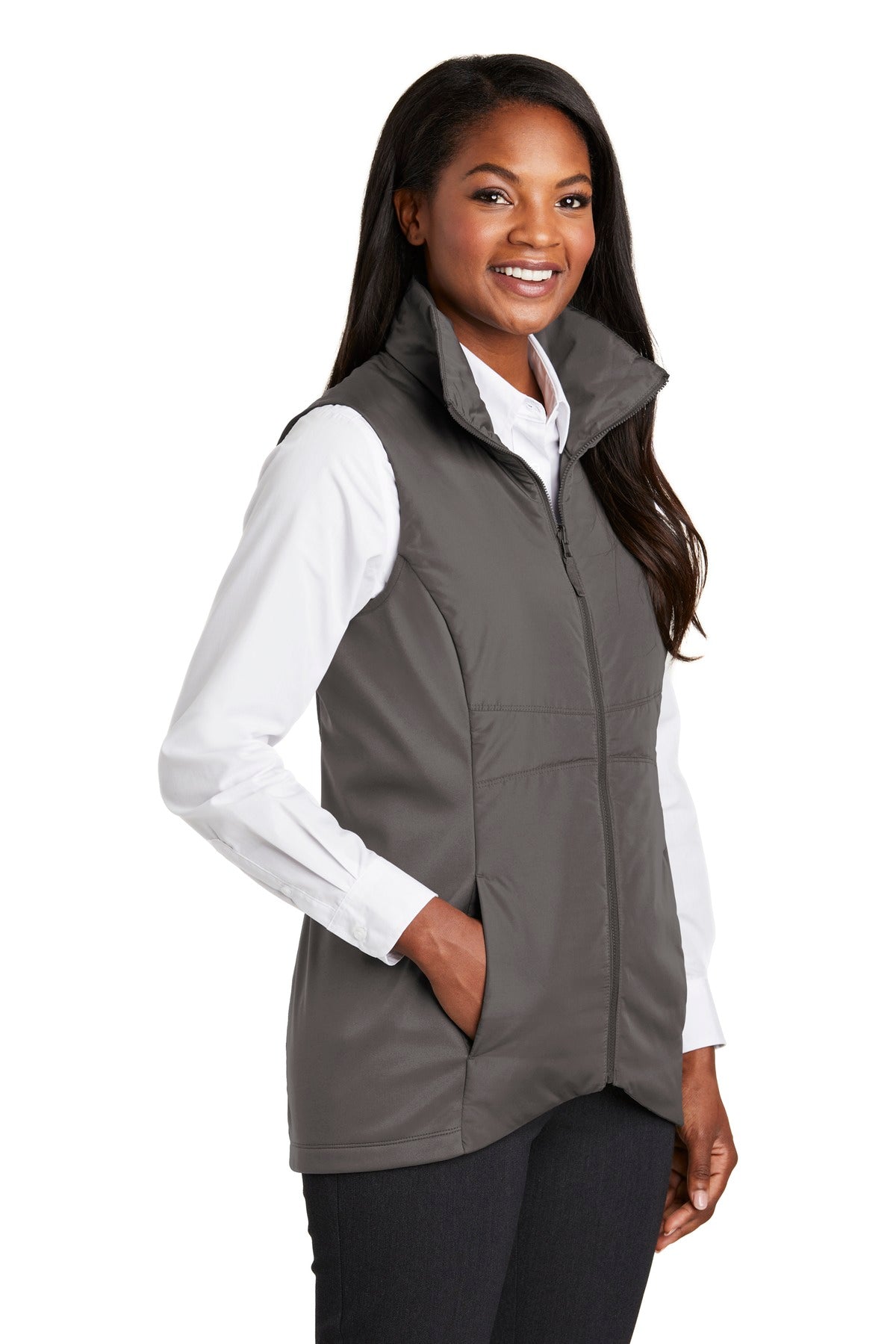 Graphite Port Authority Women's Collective Insulated Vest. L903