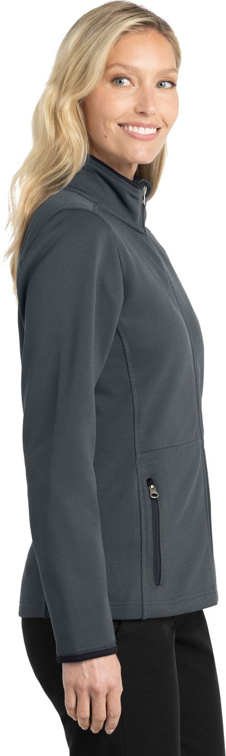 Graphite Port Authority Women's Pique Fleece Jacket. L222
