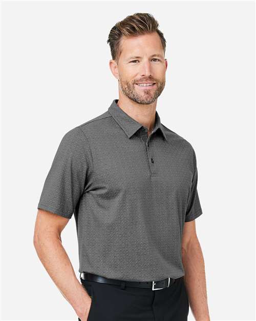 Graphite/ Silver Men's Crownlux Performance® Geo Polo - DG101