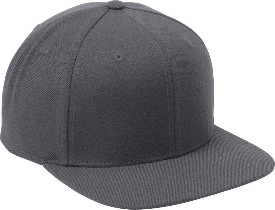 Graphite Sport-Tek YP Classics Flat Bill Snapback Cap. STC19