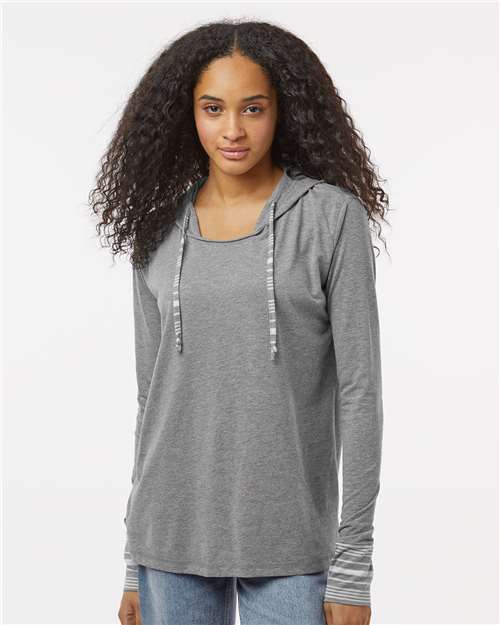Graphite Women&#39;s Heathered Jersey Hooded Tunic - W19439