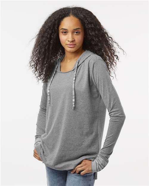 Graphite Women&#39;s Heathered Jersey Hooded Tunic - W19439