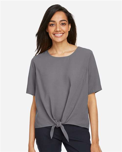 Graphite Women&#39;s Perfect Fit™ Tie Front Blouse - DP617W