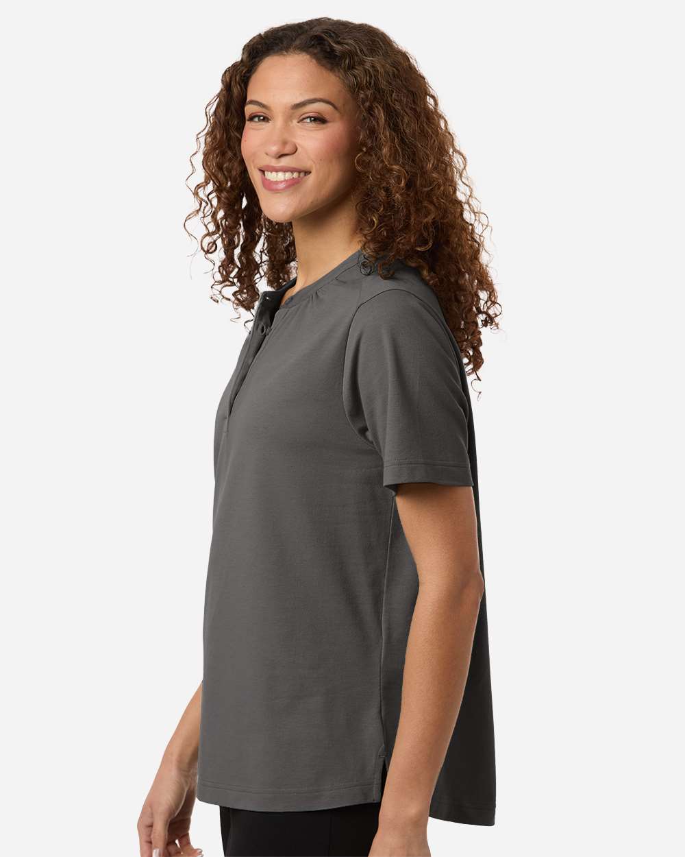 Graphite Women's Seaton Pebble Textured Polo - DG102W